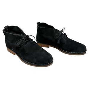 Hush Puppies Cyra Catelyn black suede chukka ankle boots booties 9.5W
